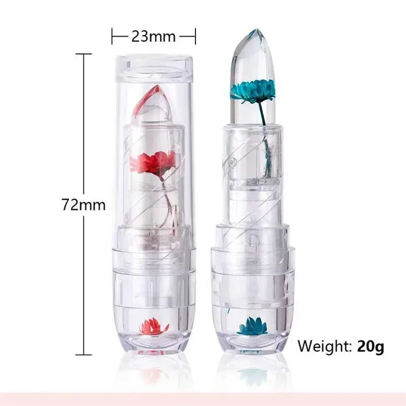 Magic Jelly Flower Lipstick Temperature Changing Lip Blam Transparent Moisturizing Lip Gloss Korean Cosmetic Tools Wholesale