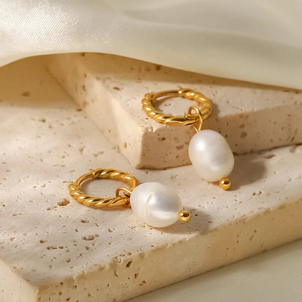 18pcs Butterfly Heart Earrings Set Minimalist Wheat Twist Hoop Women Accessories