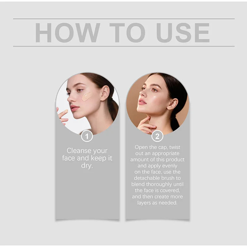 Korean Makeup Foundation Stick Long-lasting Makeup Natural Light Concealer Two-in-one Foundation Stick Light Moisturizing Makeup