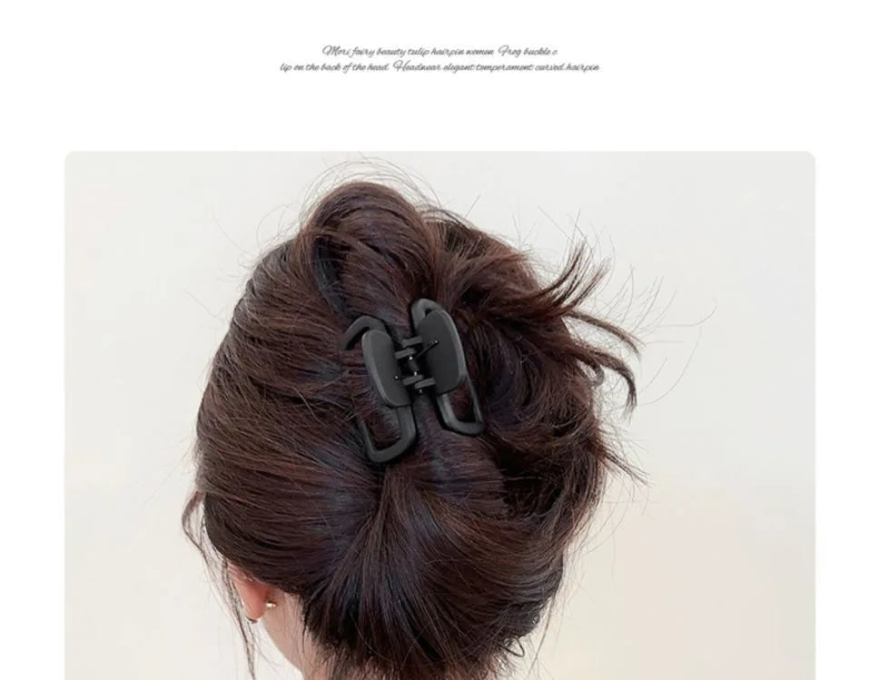 Medium Small Hair Clips for Women Claw Clips for Thick Thin Hair Strong Hold Matte Square Jaw Clips Hair Accessories Заколки