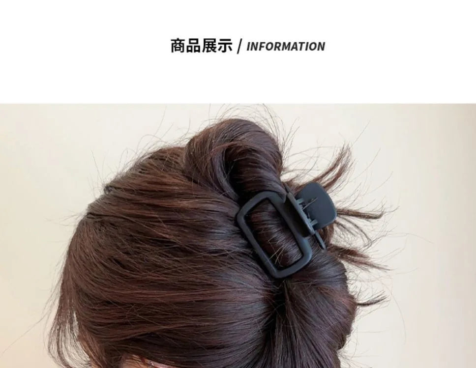 Medium Small Hair Clips for Women Claw Clips for Thick Thin Hair Strong Hold Matte Square Jaw Clips Hair Accessories Заколки