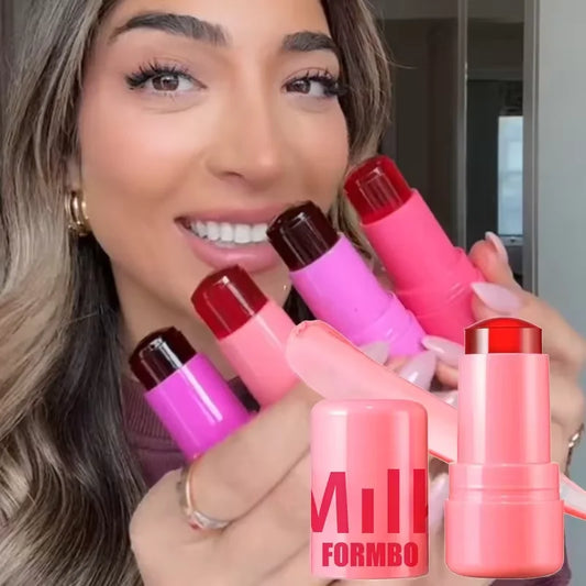 Moisturizing Jelly Tint Stick – Long Lasting 3-in-1 Blush & Lip Color