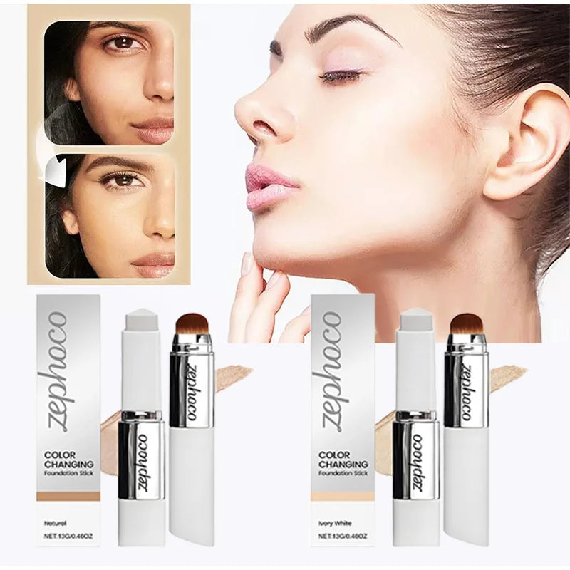 Korean Makeup Foundation Stick Long-lasting Makeup Natural Light Concealer Two-in-one Foundation Stick Light Moisturizing Makeup