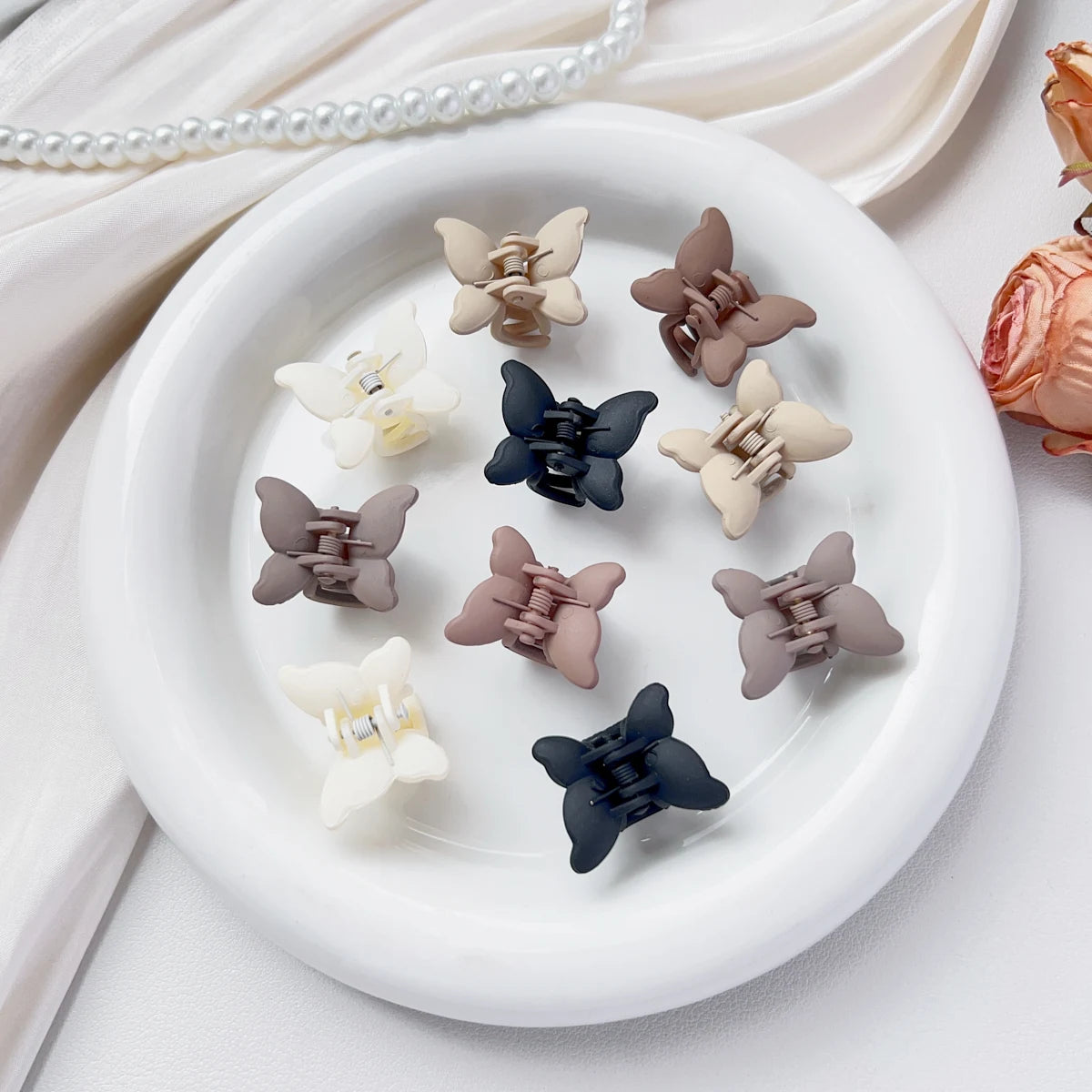 20 PCS Small Hair Clips for Women & Girls, Durable Matte Claw Clips for Thin Hair, Strong Hold NonSlip Cute Mini Hair Clips