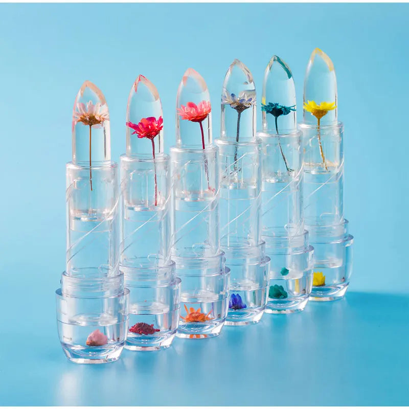 Magic Jelly Flower Lipstick Temperature Changing Lip Blam Transparent Moisturizing Lip Gloss Korean Cosmetic Tools Wholesale