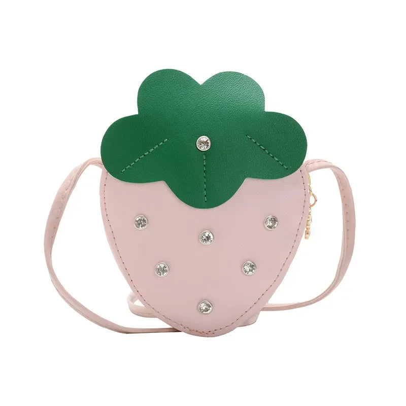 Cute PU Leather Children's Small Shoulder Bags Lovely Cartoon Baby Girls Coin Purse Handbags Princess Accessories Crossbody Bag