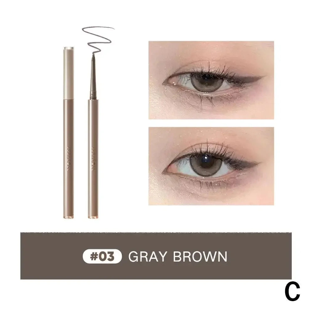 Judydoll Black Brown Waterproof Eyeliner Gel Pen Smooth Not Blooming Lasting Eye Liner Lying Silkworm Pencil Korean Eyes Makeup