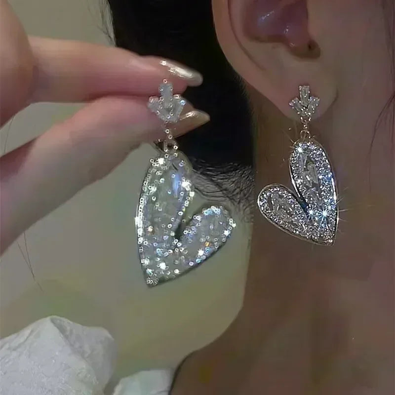 Geometric Rhombus Double Layer Combination Design Earrings For Women Simple Fashion Daily Accessory Party Jewelry Birthday Gifts