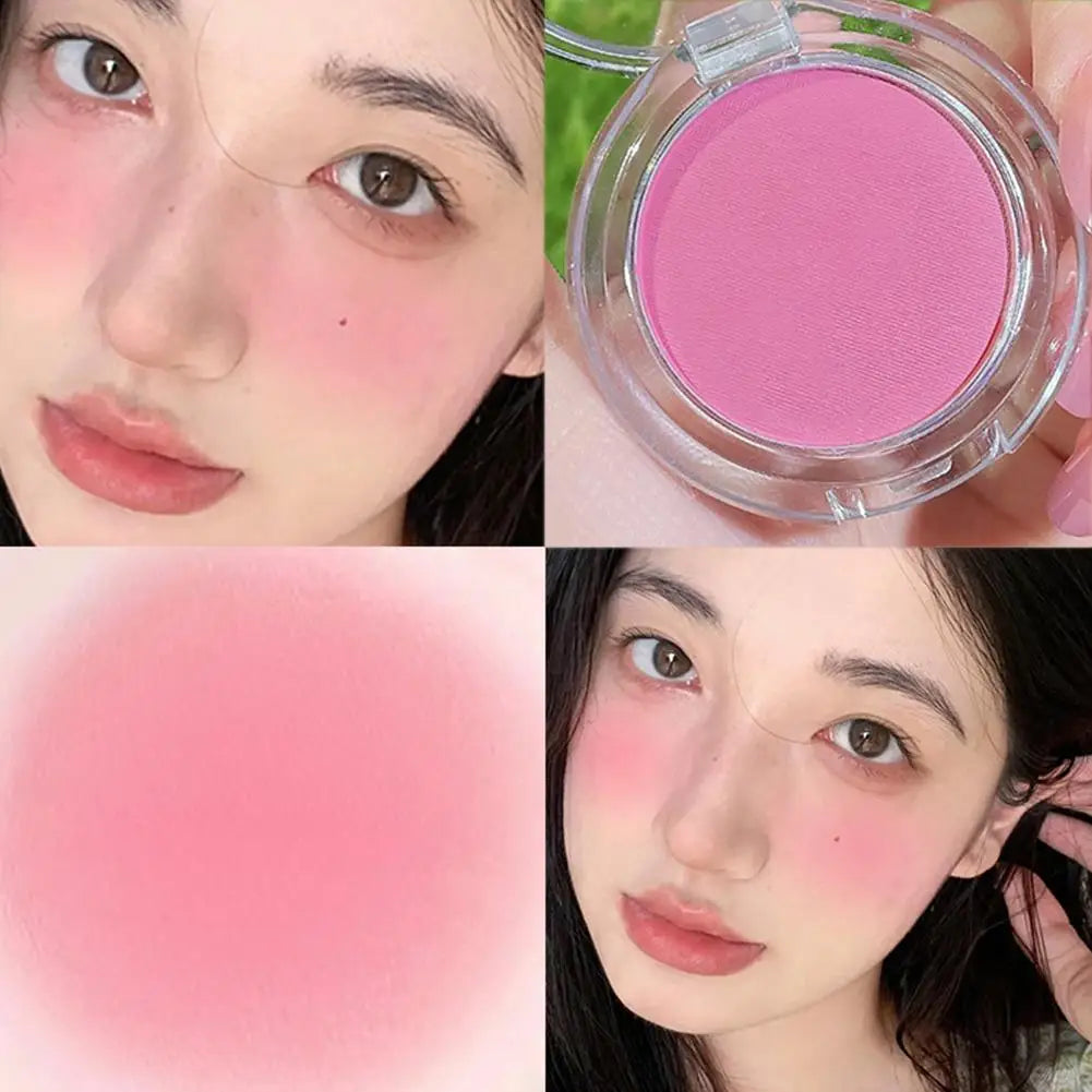 Girl Matte Blush Peach Cream Makeup Pink Blush Red Blush Cheek Cosmetics Blush Tint Blusher Cheek Palette Contour Ro W9J3