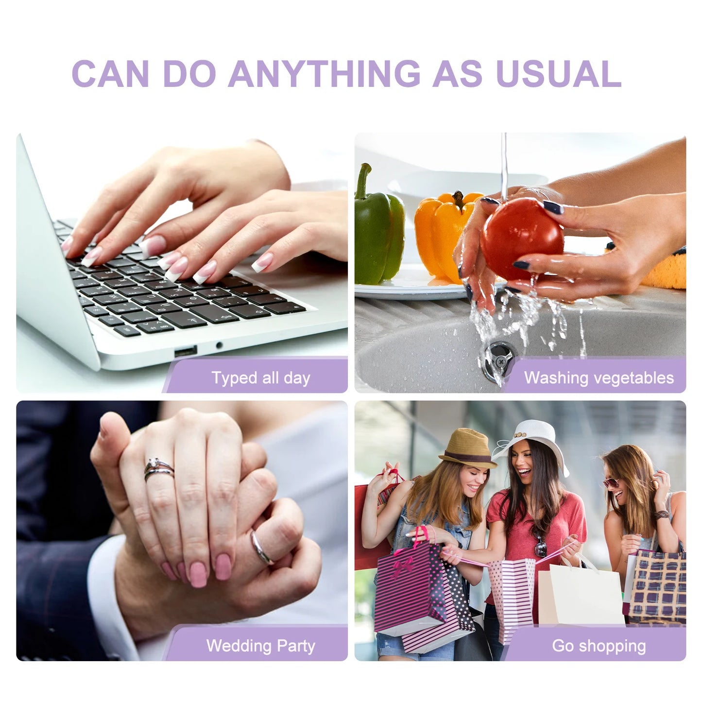 French Style Fake Nails Natural Nude White Tip Glossy Press On Fingernails Nails Art Manicure Set Beauty Many Style for Choose