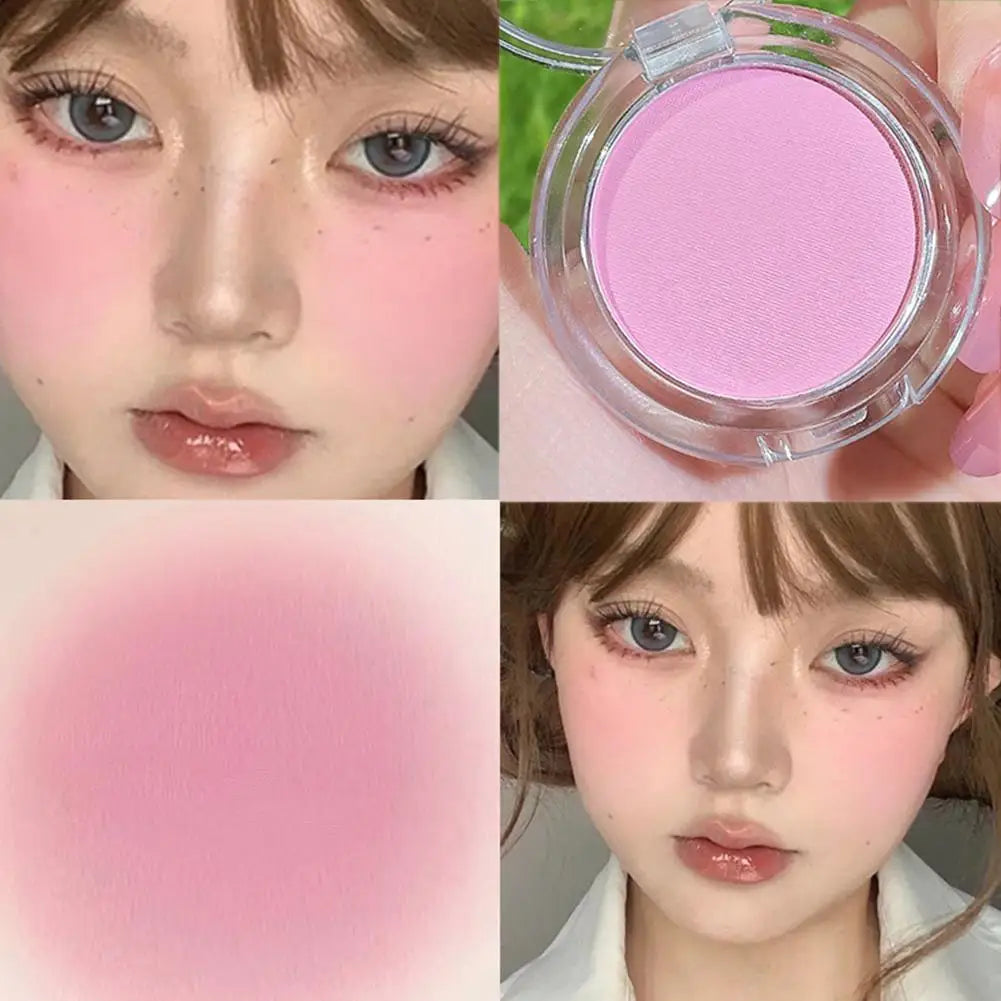 Girl Matte Blush Peach Cream Makeup Pink Blush Red Blush Cheek Cosmetics Blush Tint Blusher Cheek Palette Contour Ro W9J3