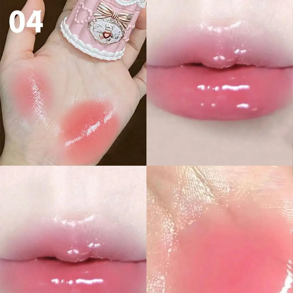 Flower Knows THE SWEETIE BEAR COLLECTION Film Forming Lip Frozen Glaze Lip Essence Honey Light Makeup Lipstick Cosmetics