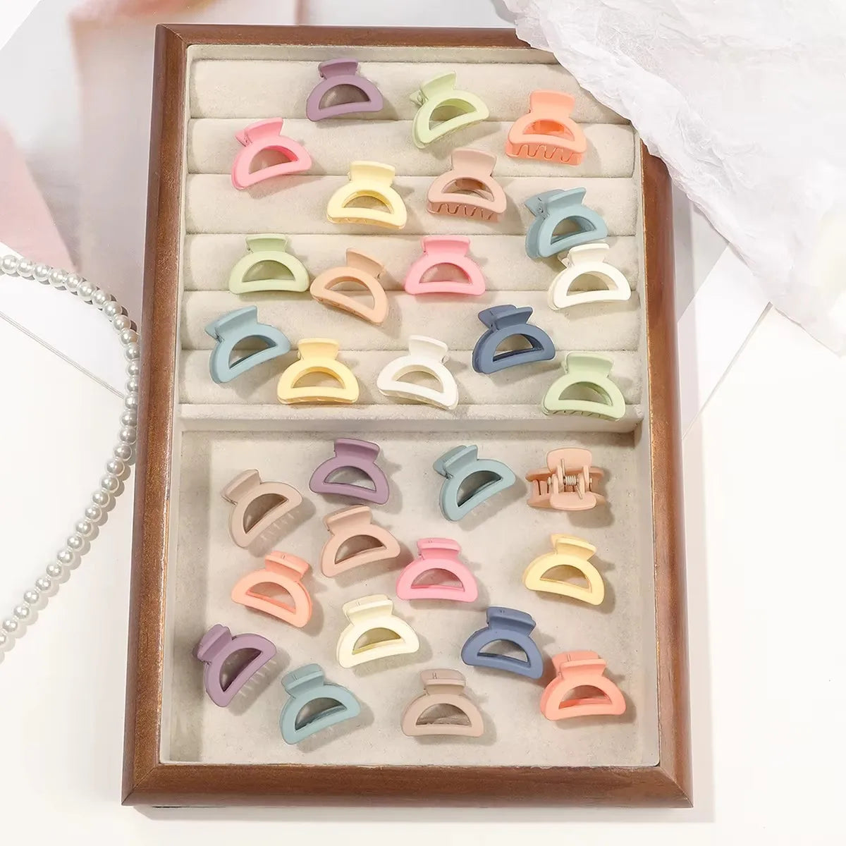 20 PCS Small Hair Clips for Women & Girls, Durable Matte Claw Clips for Thin Hair, Strong Hold NonSlip Cute Mini Hair Clips