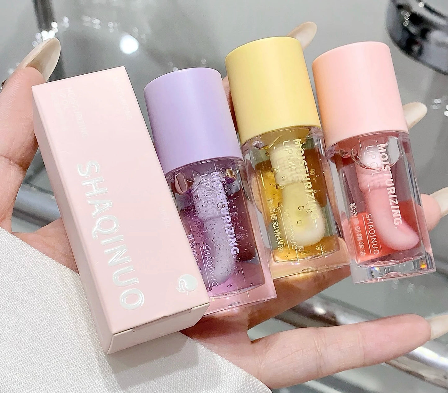 Korean Water Light Lip Gloss – Crystal Clear Jelly Oil for Hydrated Lips