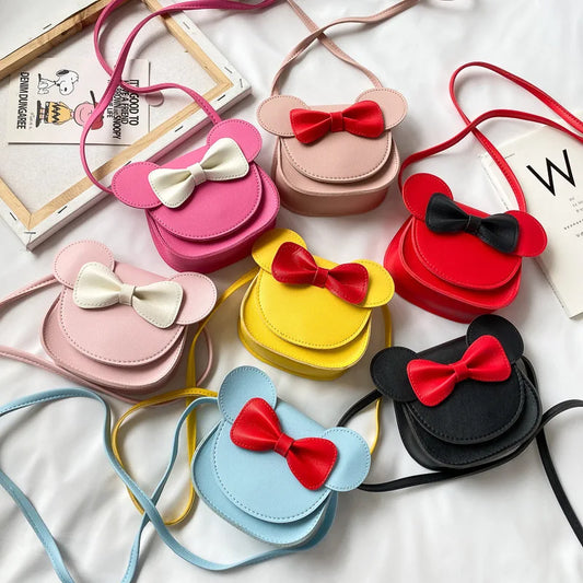 Disney Cartoon Messenger Bag Cute Mouse Mouse Styling Mini Shoulder Bags for Girls Fashion Small Crossbody Bag