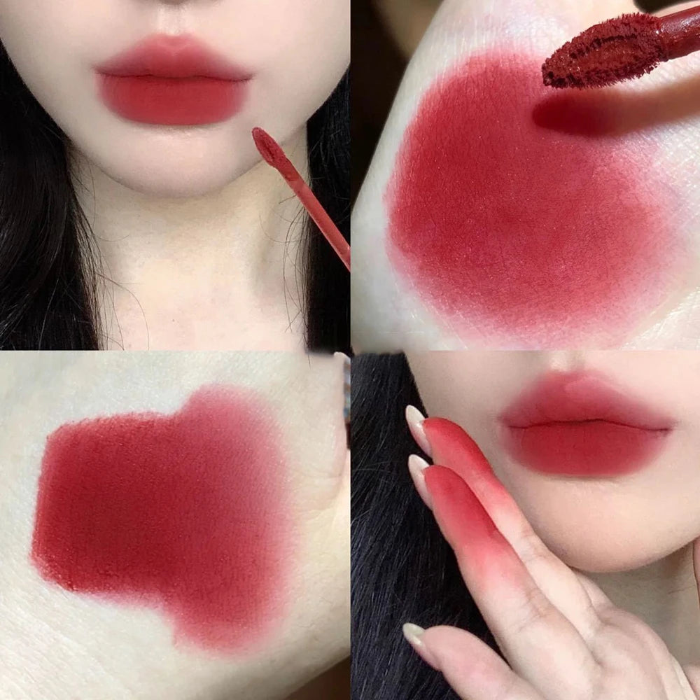 Little Bear Crystal Frozen Strawberry Glossy Lip Glaze Mirror Whitening Nude Doodle Lip Korean Makeup Y2K Cosmetics Lipsticks