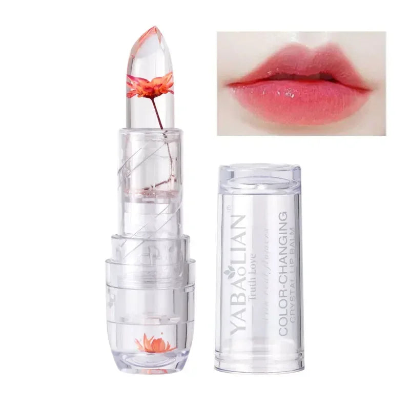 Magic Jelly Flower Lipstick Temperature Changing Lip Blam Transparent Moisturizing Lip Gloss Korean Cosmetic Tools Wholesale