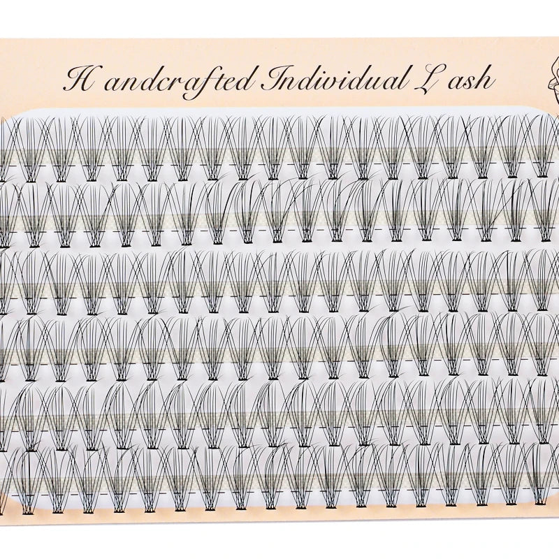 6 Rows 120 Bundles Eyelash Extension Natural Russian Volume Faux Cils Eyelashes Individual 10/20/30D Cluster False Lashes Makeup