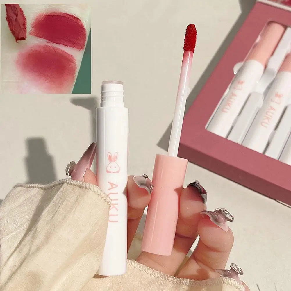 6 PCS Matte Lip Mud Waterproof Long Lasting Makeup Set For Women Lipsticks Set Free Shipping Korean Make Up Beauty Cosmetics