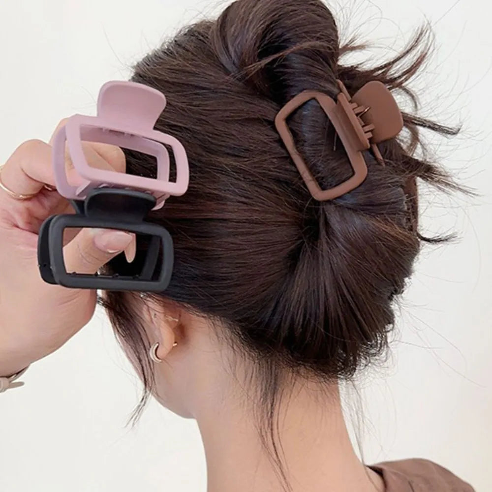 Medium Small Hair Clips for Women Claw Clips for Thick Thin Hair Strong Hold Matte Square Jaw Clips Hair Accessories Заколки