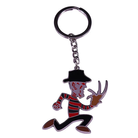 Horror movie The Street killer Freddy keychain a horror movie enthusiast accessory