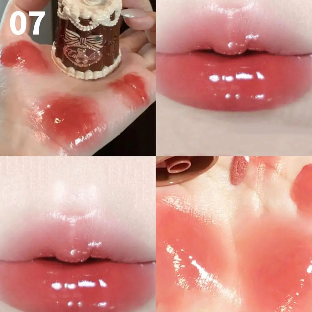 Flower Knows THE SWEETIE BEAR COLLECTION Film Forming Lip Frozen Glaze Lip Essence Honey Light Makeup Lipstick Cosmetics