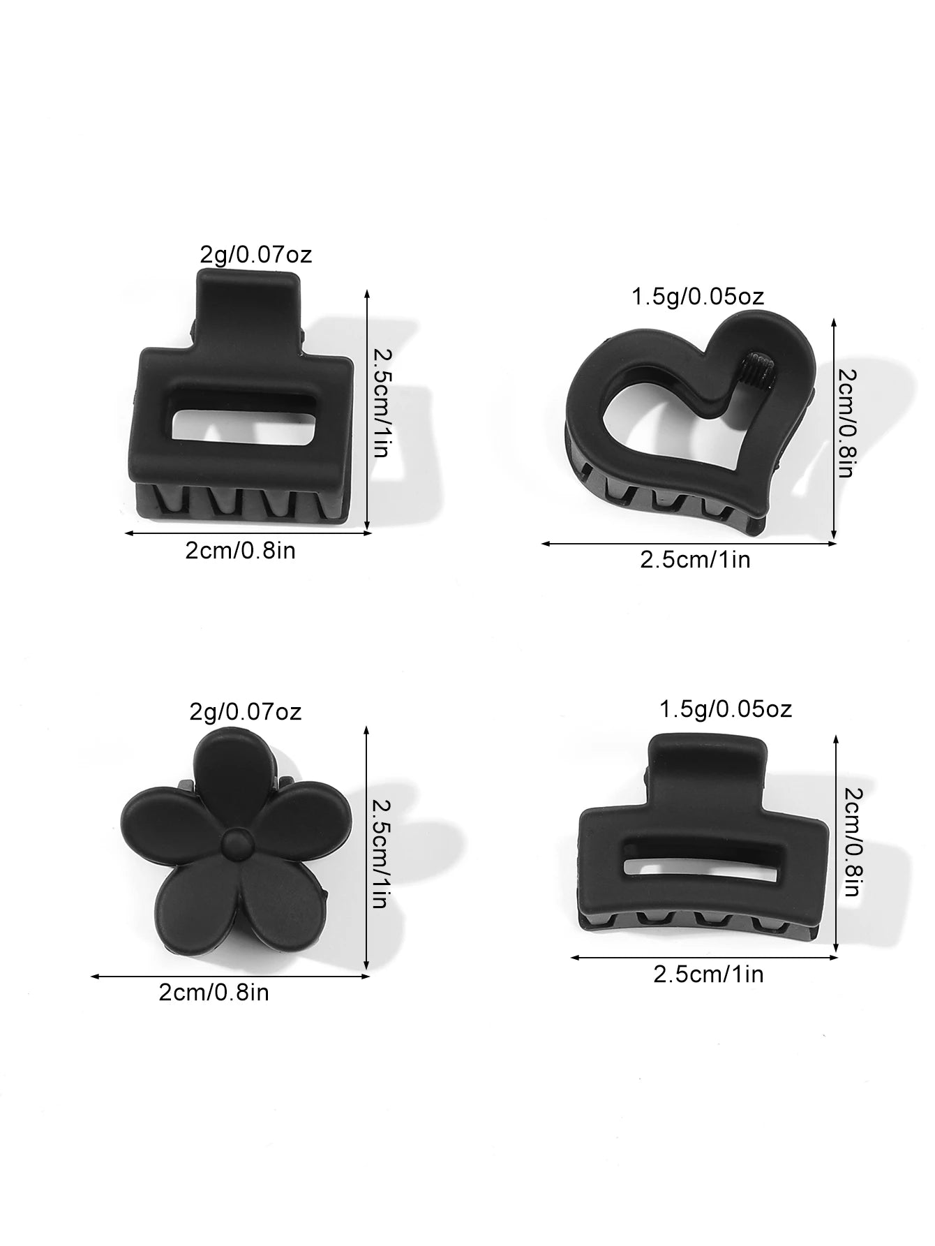 20 PCS Small Hair Clips for Women & Girls, Durable Matte Claw Clips for Thin Hair, Strong Hold NonSlip Cute Mini Hair Clips