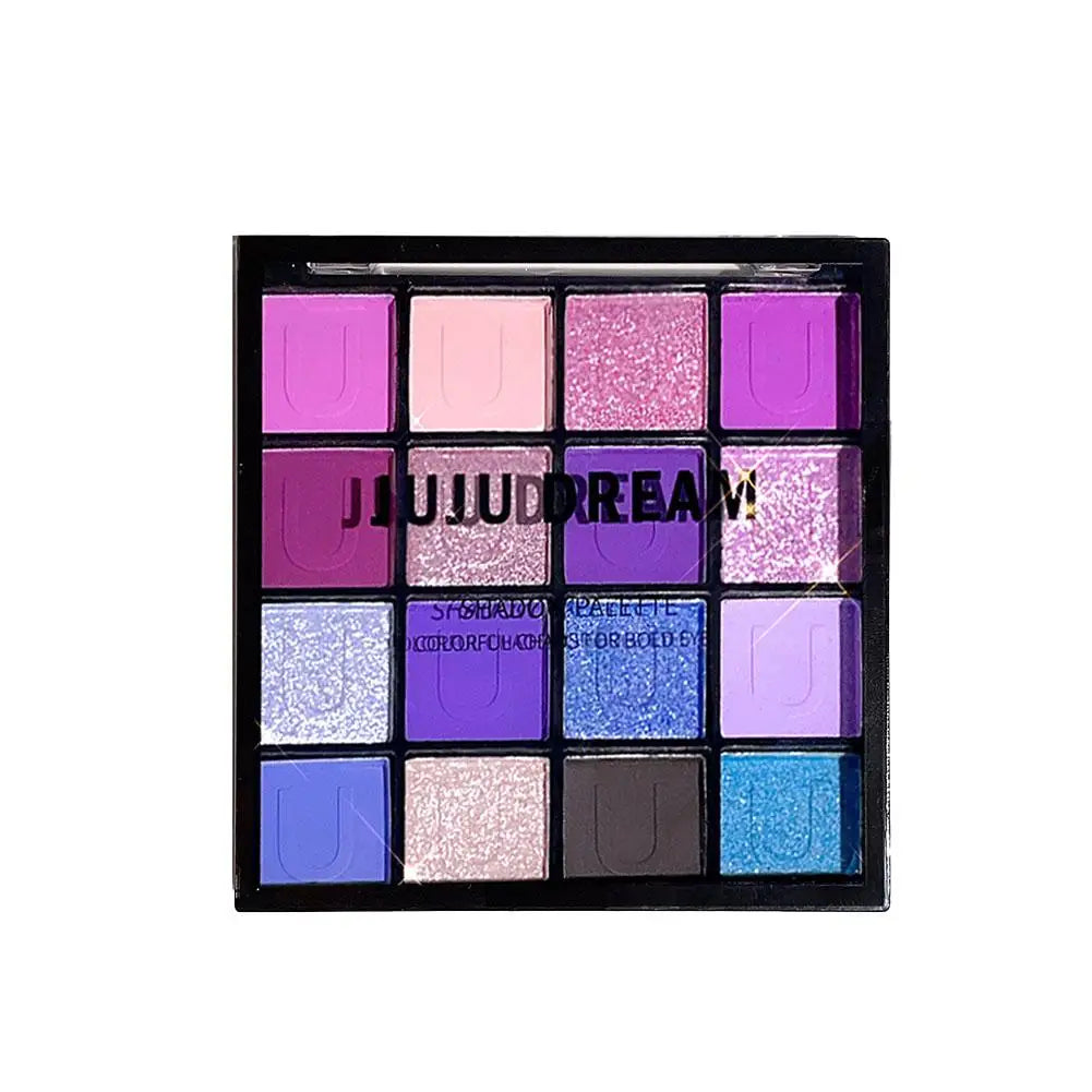 16 Color Rose Palette With Makeup Mirror Pearlescent Matte Glitter Shimmer Pigment Nude Longlasting Eye Shadow
