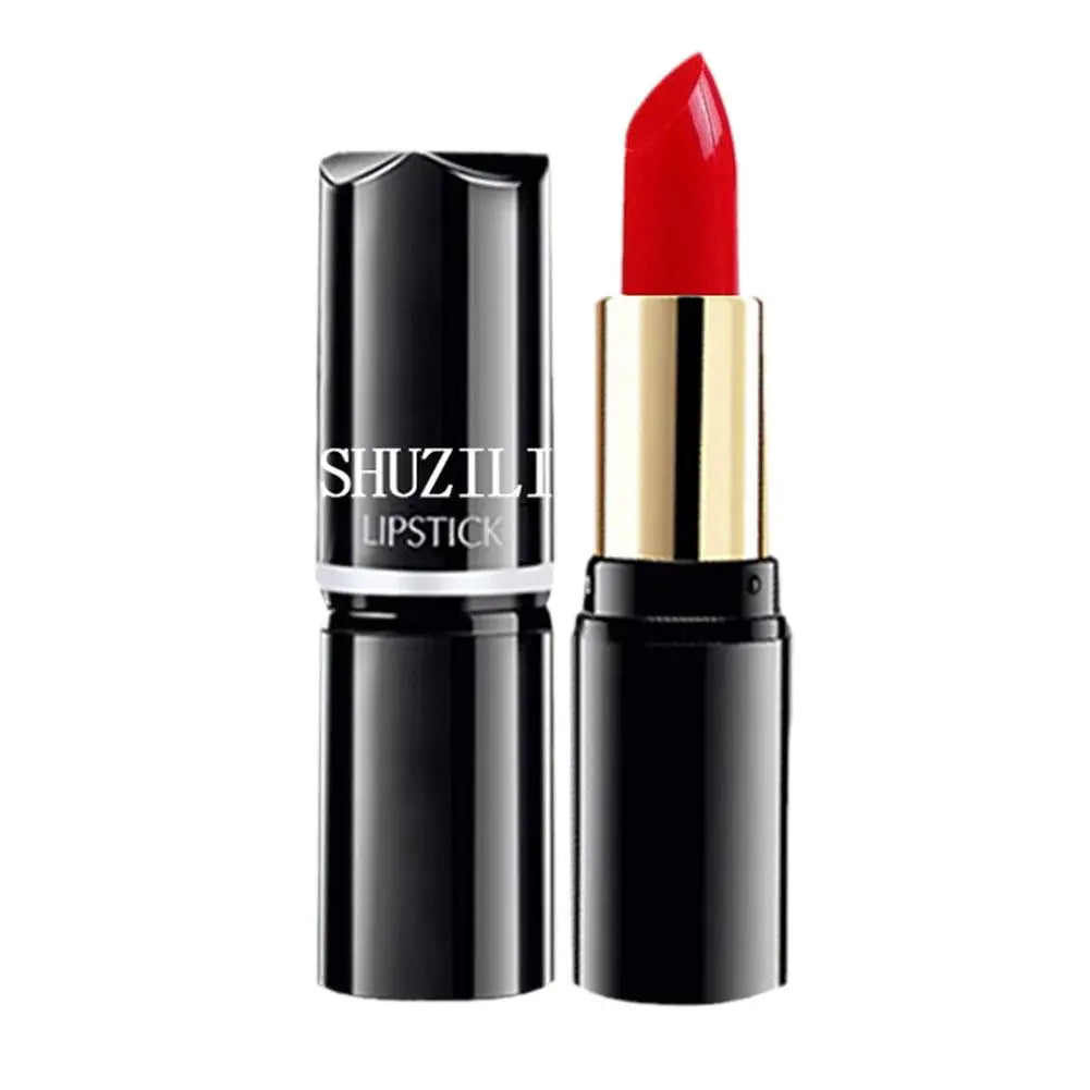 SHUZILI Moisturizing  Lipstick Velvet High Quality Lipsticks Shiny Professional Korean Makeup Cosmetic For Lip Women