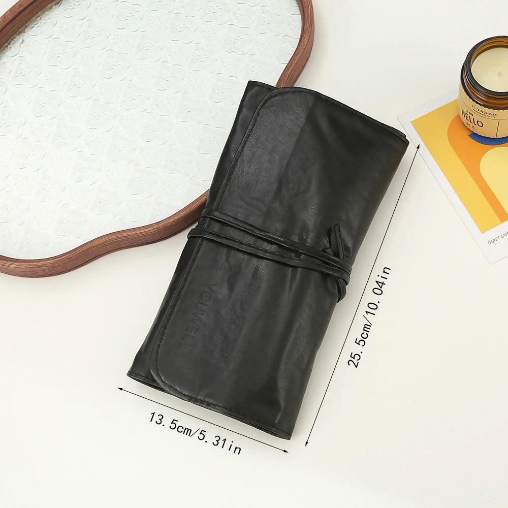 This Full - Sized Makeup Brush Set, Packed In A Handy Case, Offers Diverse Tools For Perfect Makeup Looks Anytime, Anywhere.