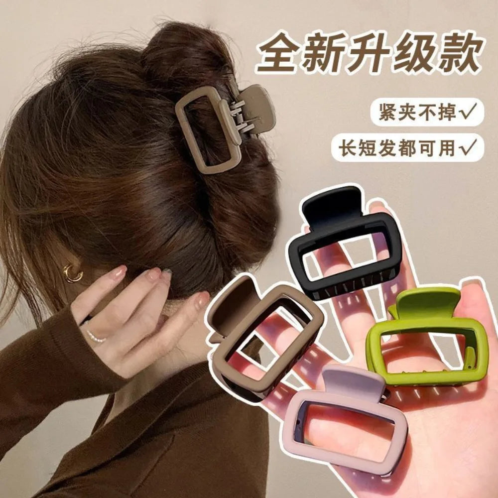 Medium Small Hair Clips for Women Claw Clips for Thick Thin Hair Strong Hold Matte Square Jaw Clips Hair Accessories Заколки