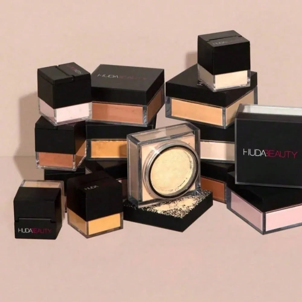 Loose Baking Setting Powder Oil Control Natural Face Matte HUDA Waterproof BrighTening Loose Powder Makeup Cosmetics