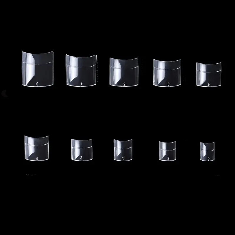 500pcs False Nails Acrylic Press on Nails Coffin Artificial Nails Clear Fake Tips for French Extension Manicure Tool