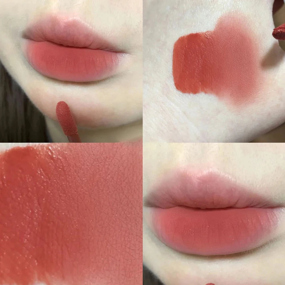 Little Bear Crystal Frozen Strawberry Glossy Lip Glaze Mirror Whitening Nude Doodle Lip Korean Makeup Y2K Cosmetics Lipsticks