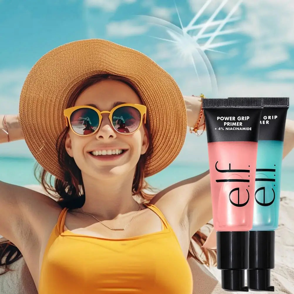 For Elf Power Grip Primer Gel-type Moisturizing Face Primer Firming Makeup Primer Light Texture Beauty Makeup Strong Primer 24ml