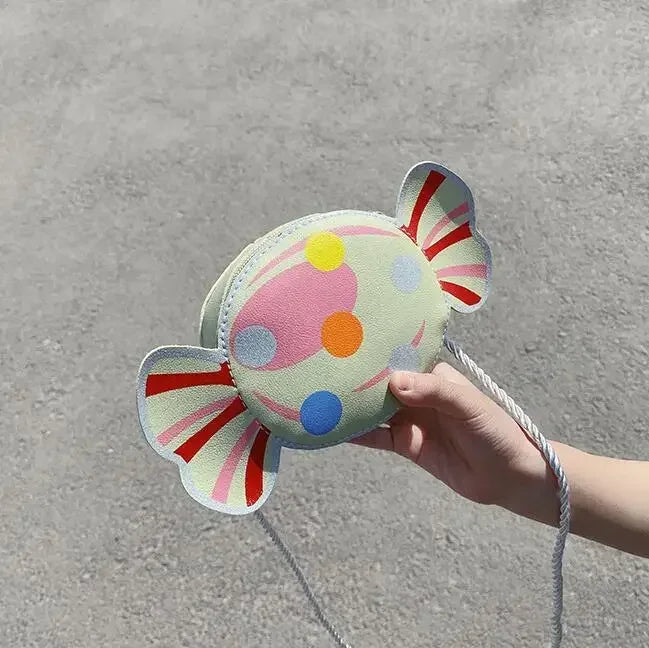 Cute PU Leather Children's Small Shoulder Bags Lovely Cartoon Baby Girls Coin Purse Handbags Princess Accessories Crossbody Bag