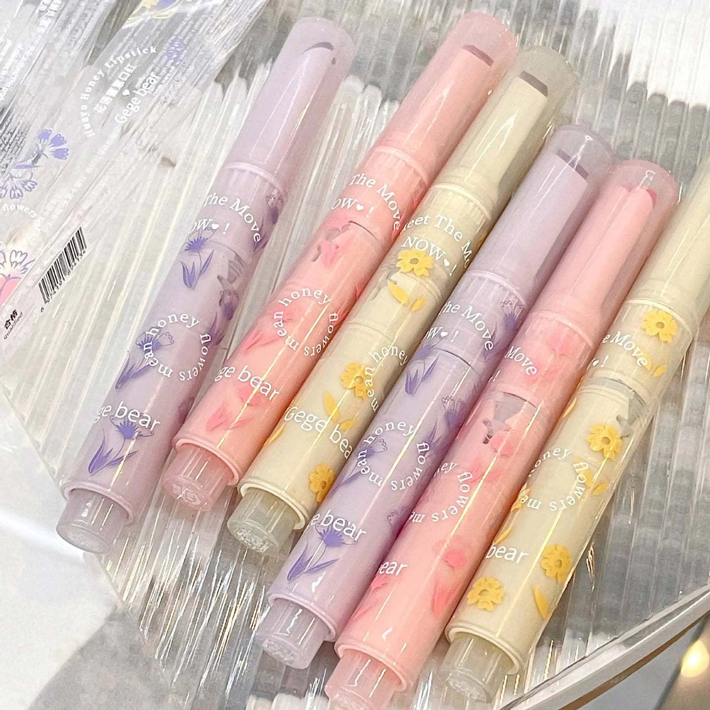 Water-Light Glitter Lip Tint Pen – Long Lasting & Moisturizing Heart-Shaped Lipstick