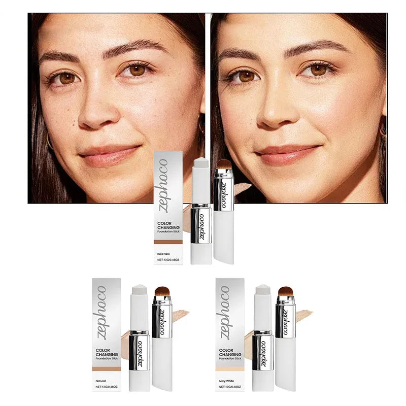 Korean Makeup Foundation Stick Long-lasting Makeup Natural Light Concealer Two-in-one Foundation Stick Light Moisturizing Makeup