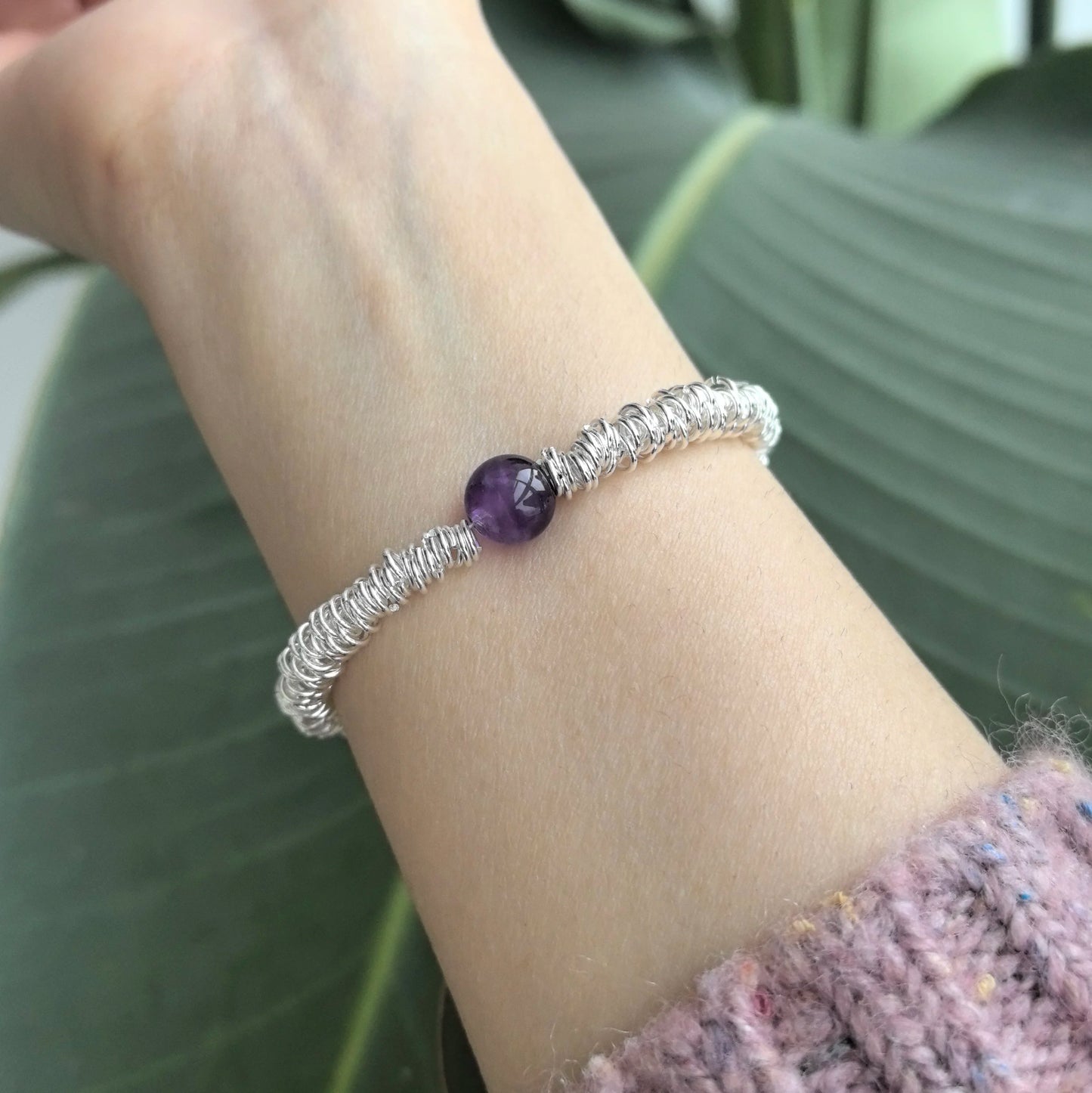 925 Sterling Silver Bracelet Bangle Simple Green Leaf Elegant Nature For Woman Girl Fashion Jewelry Gift Dropship Wholesale