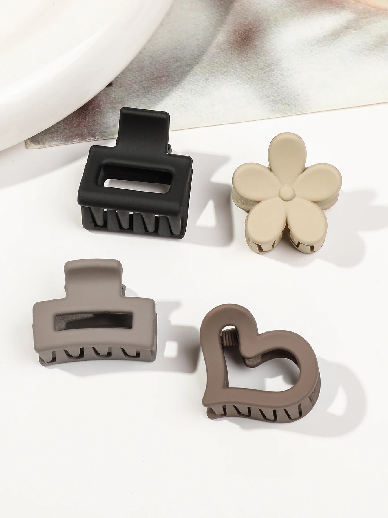 20 PCS Small Hair Clips for Women & Girls, Durable Matte Claw Clips for Thin Hair, Strong Hold NonSlip Cute Mini Hair Clips