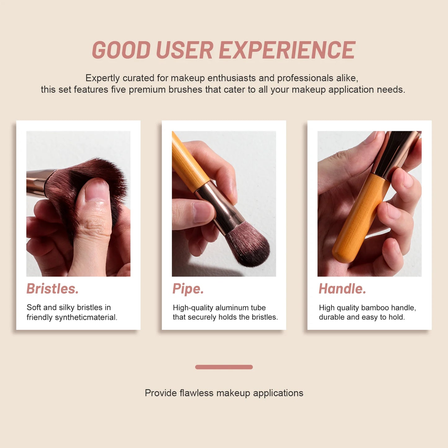 Makeup Brushes with Case For Travel Cosmetic Tools Foundation Concealer Blush Eyeshadow Brush with Led Light Mirror