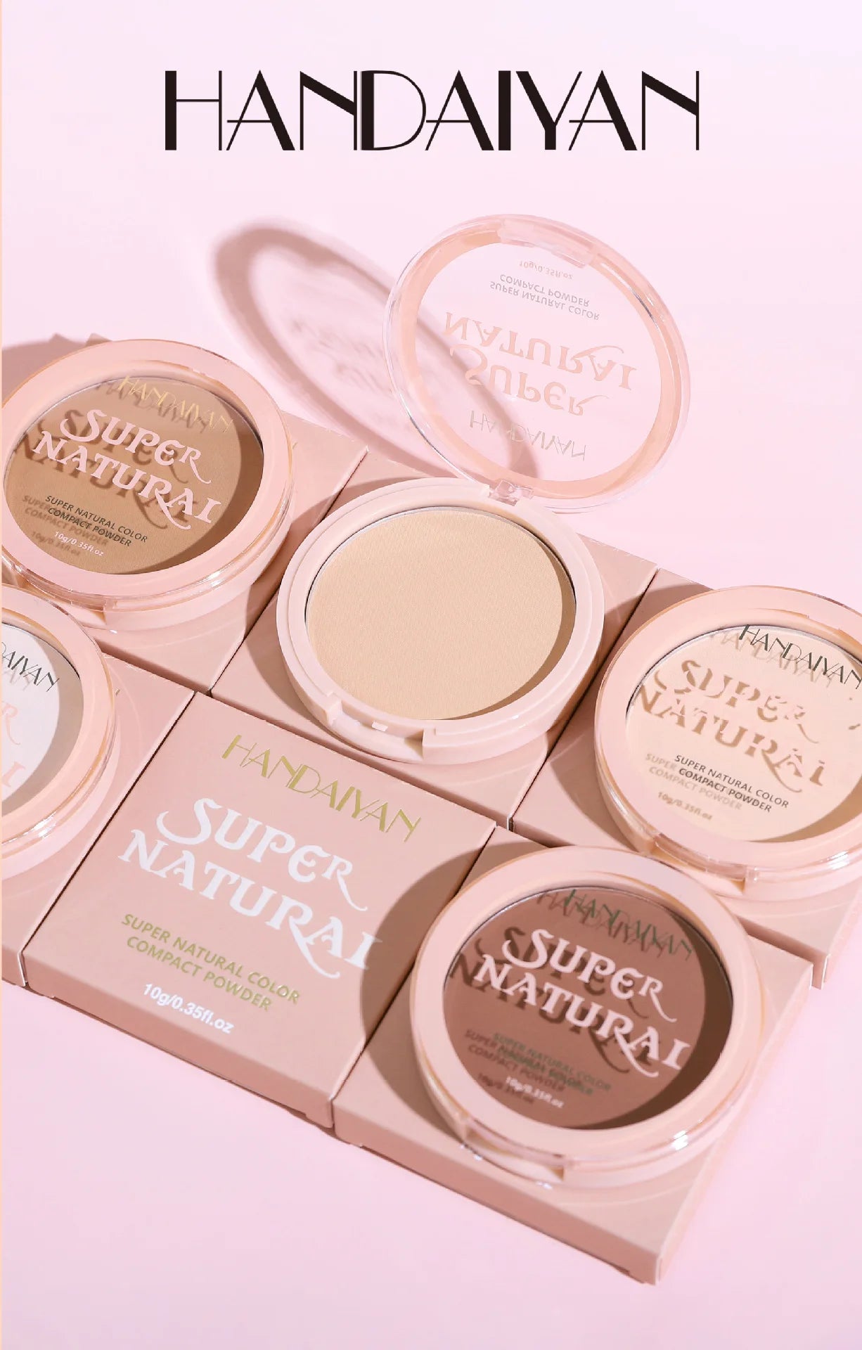 8-Color Matte Pressed Powder – Full Coverage, Oil Control & Waterproof