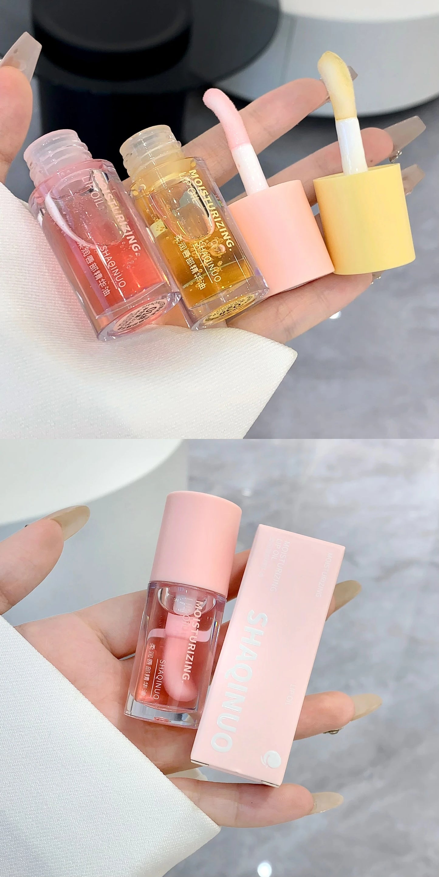 Korean Water Light Lip Gloss – Crystal Clear Jelly Oil for Hydrated Lips