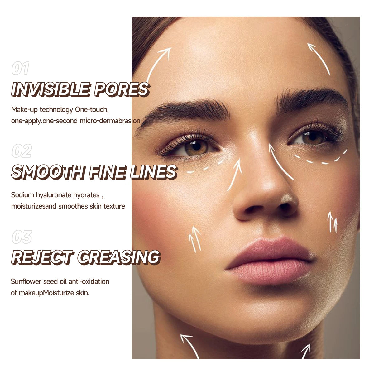 Invisible Pore Base Stick Makeup Concealer Isolation Makeup Front Pore Base Modifying Skin Color Primer Makeup Cream