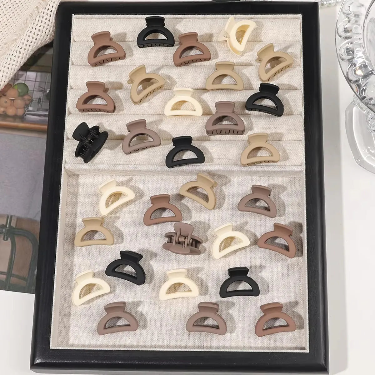 20 PCS Small Hair Clips for Women & Girls, Durable Matte Claw Clips for Thin Hair, Strong Hold NonSlip Cute Mini Hair Clips