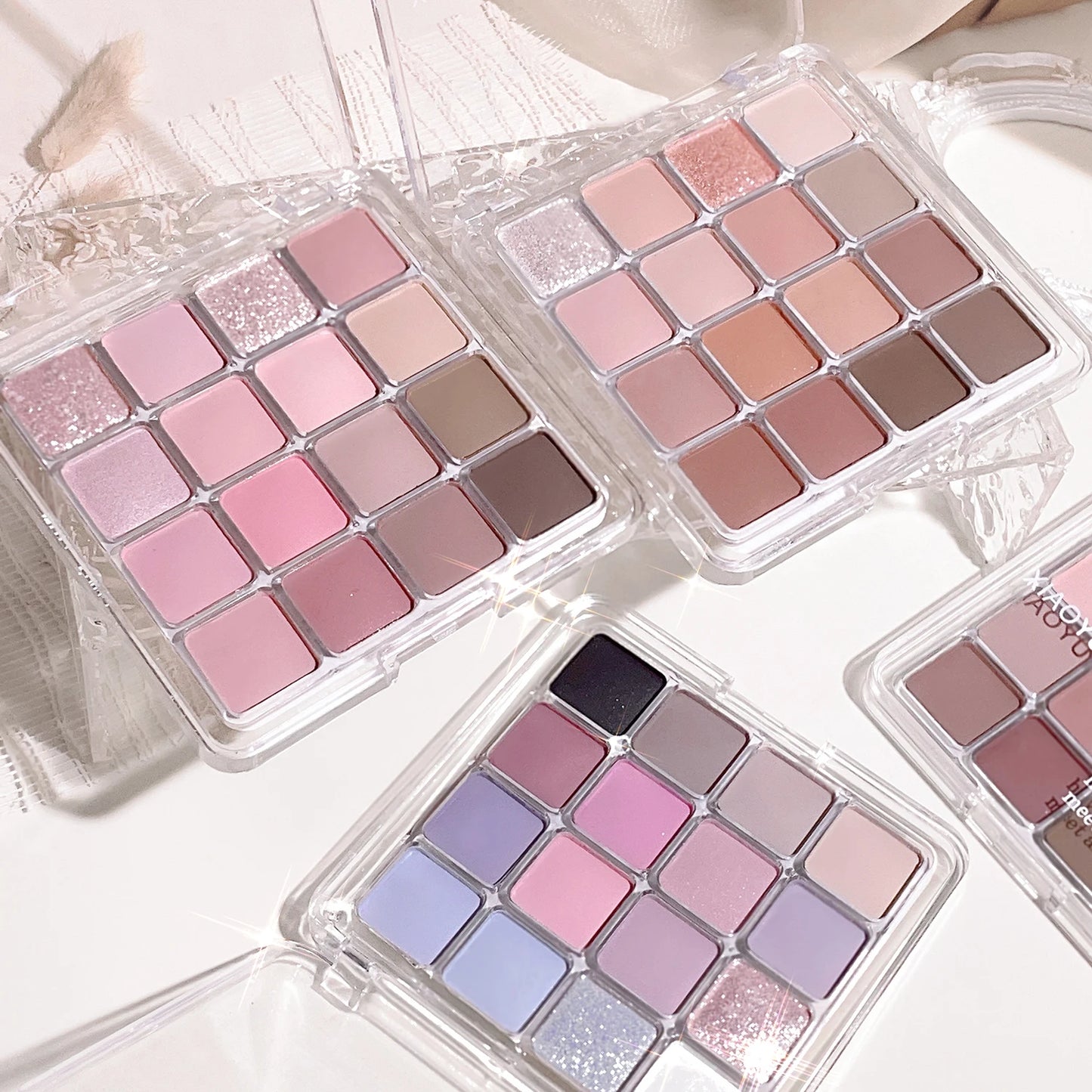 Korean Sunset Eyeshadow Palette – 16-Color Matte & Shimmer Magic Palette