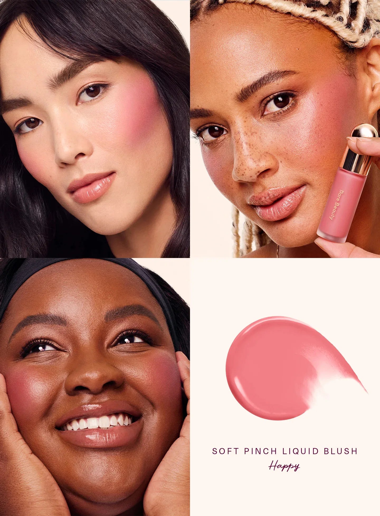 RARE Beauty Liquid Blush Lipstick Hope Eyes Cheek Blusher Waterproof Mositure Face Contour Shadow Liquid LipGloss Plump Makeup