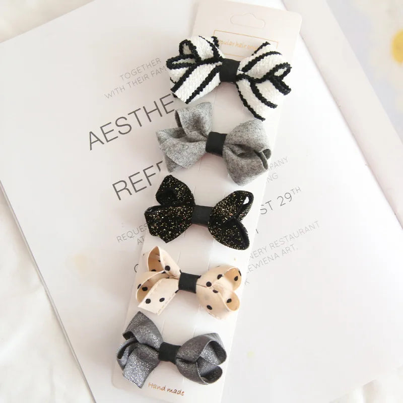 Hair clips for Children Children's Headwear Baby Hair Accessories Clip Bows For Girls All Cloth Hairpin