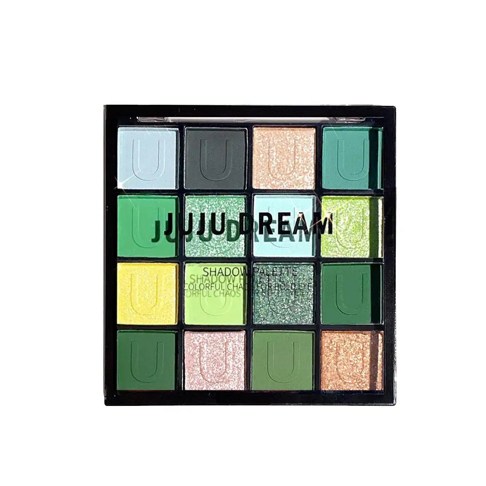 16 Color Rose Palette With Makeup Mirror Pearlescent Matte Glitter Shimmer Pigment Nude Longlasting Eye Shadow