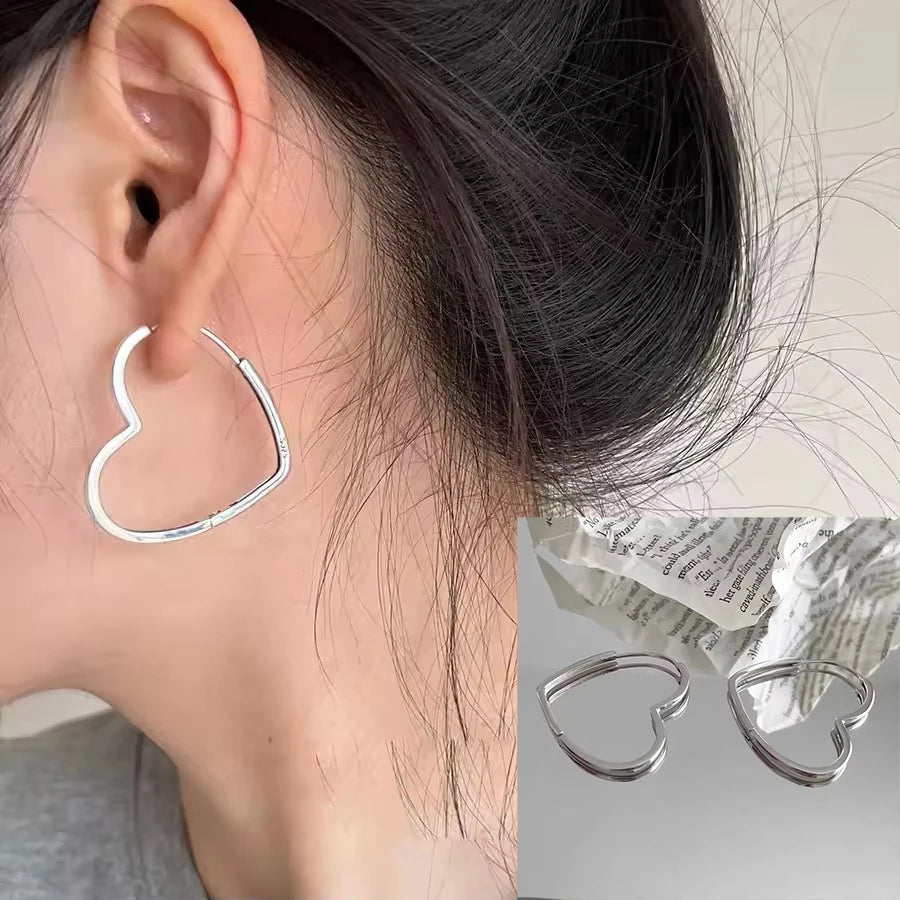 VENTFILLE 925 Sterling Silver Star & Moon Hoop Earrings for Women